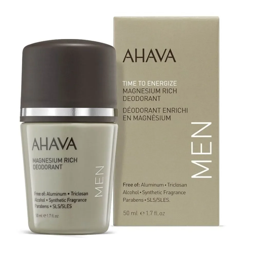 AHAVA Men Time To Energize Roll-On Mineral Deodorant